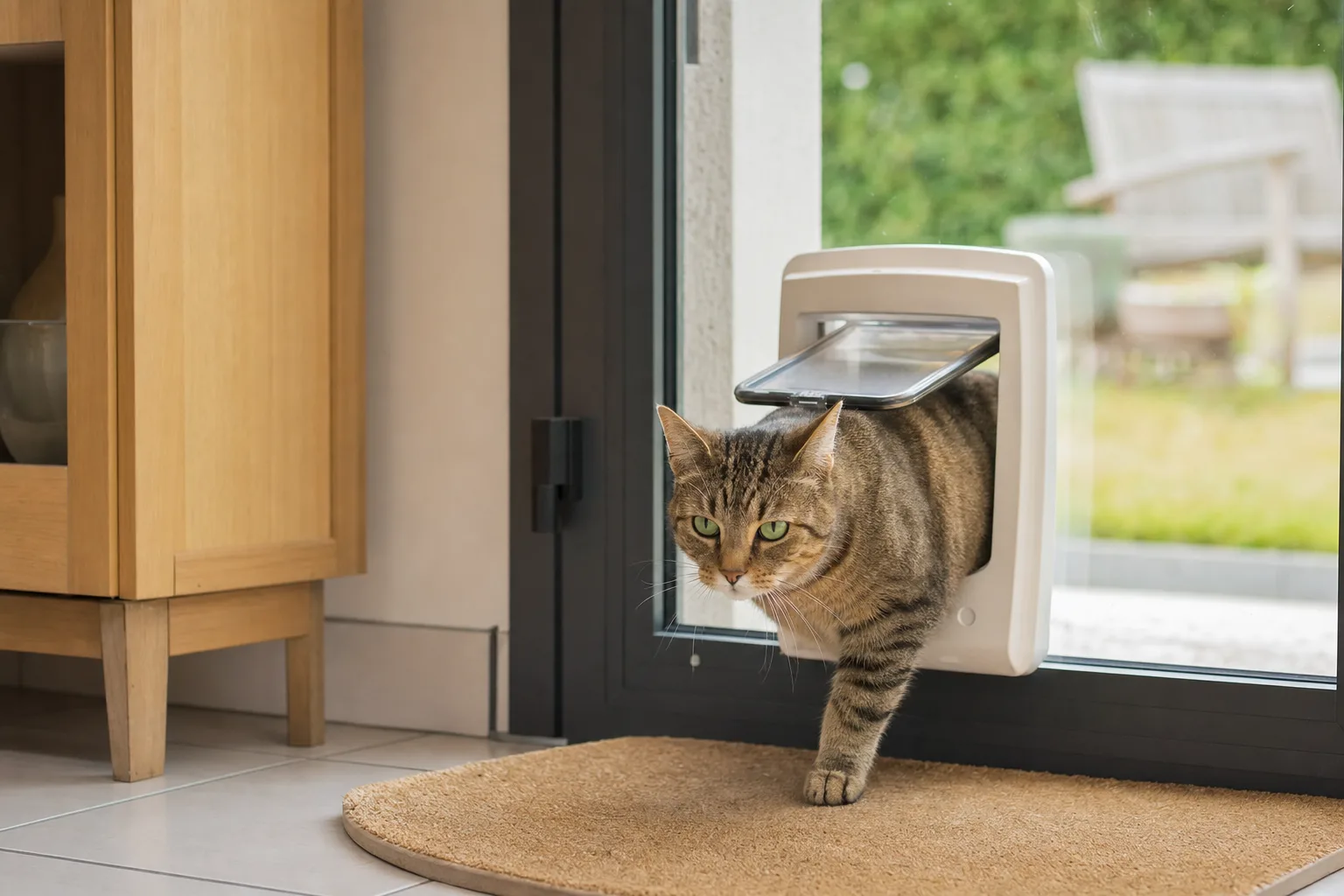 Chatière électronique : avantages pour le bien-être de votre chat — Les fonctionnalités connectées : un plus pour les propriétaires attentifs