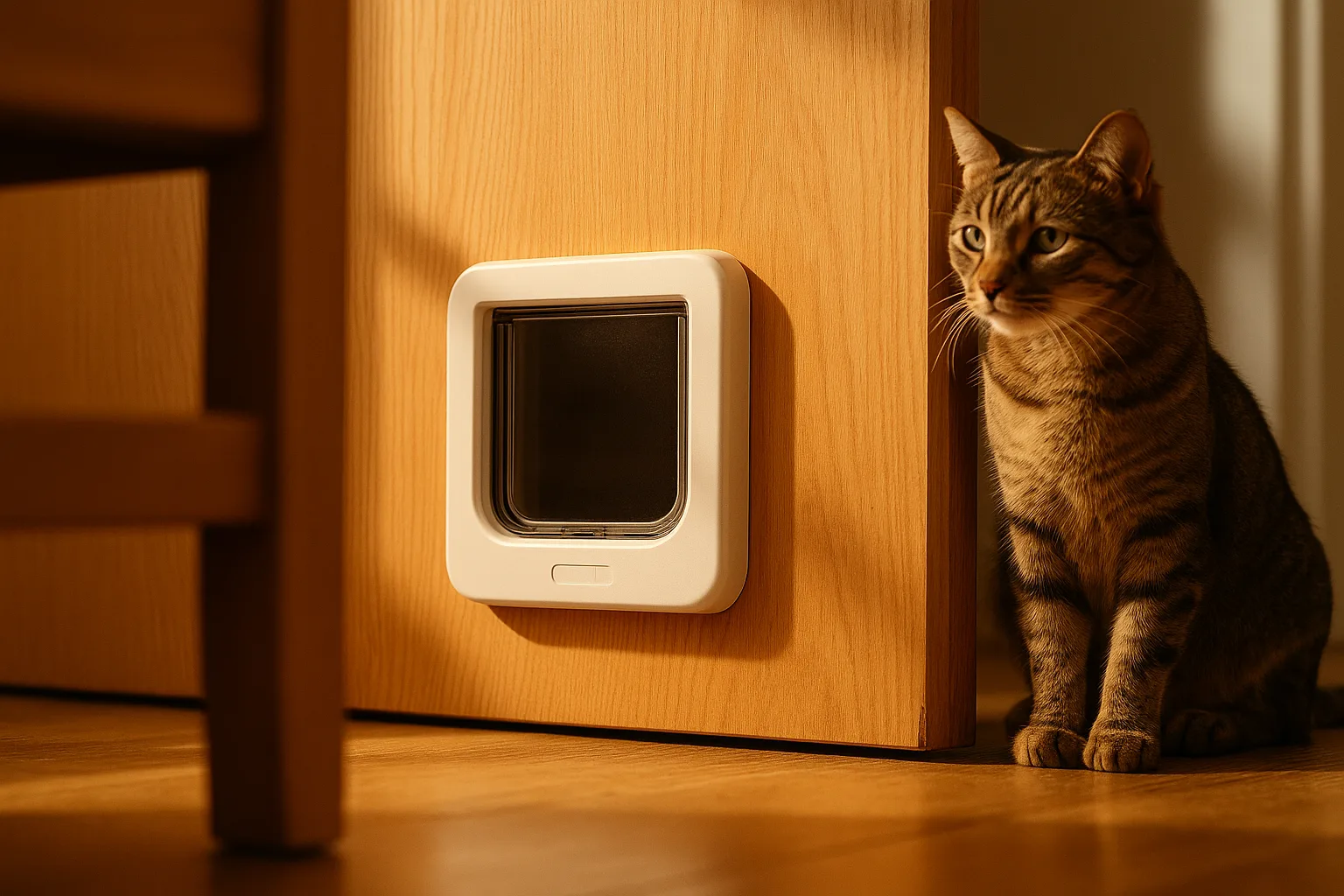 Les différents modèles de chatières électroniques pour les portes en bois — Les modèles adaptés aux grands chats : XXL, mais pas que !