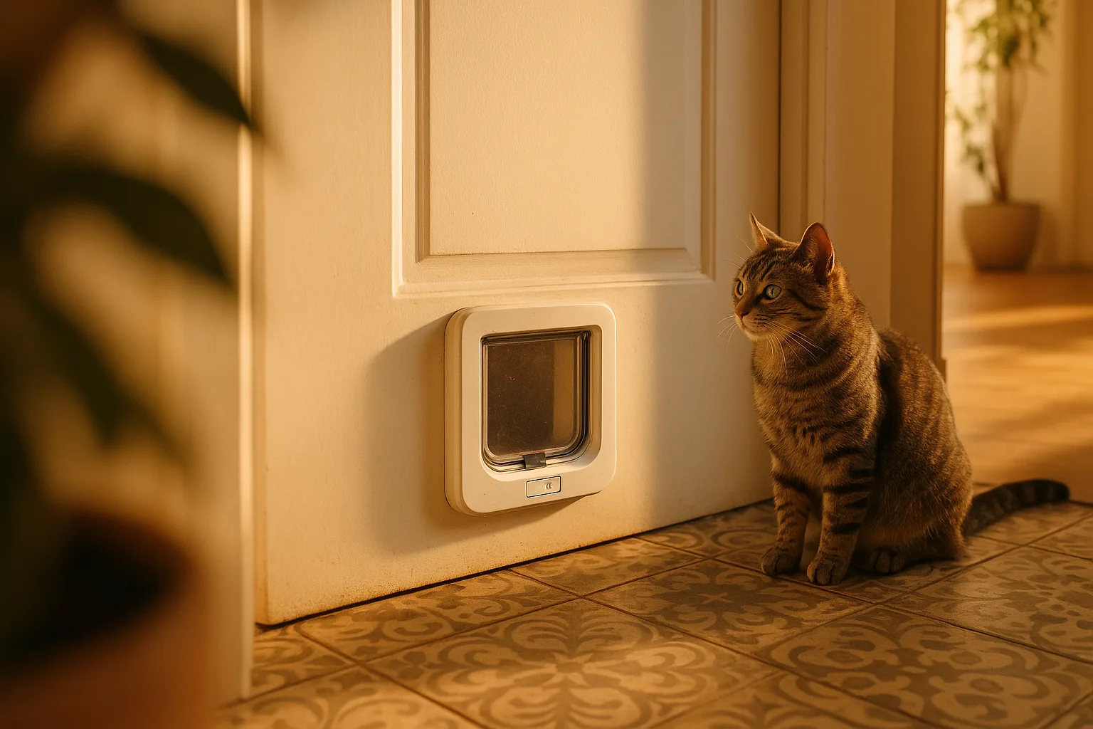 Comment une chatière électronique peut réduire le stress des chats — Réduction des conflits avec les autres animaux